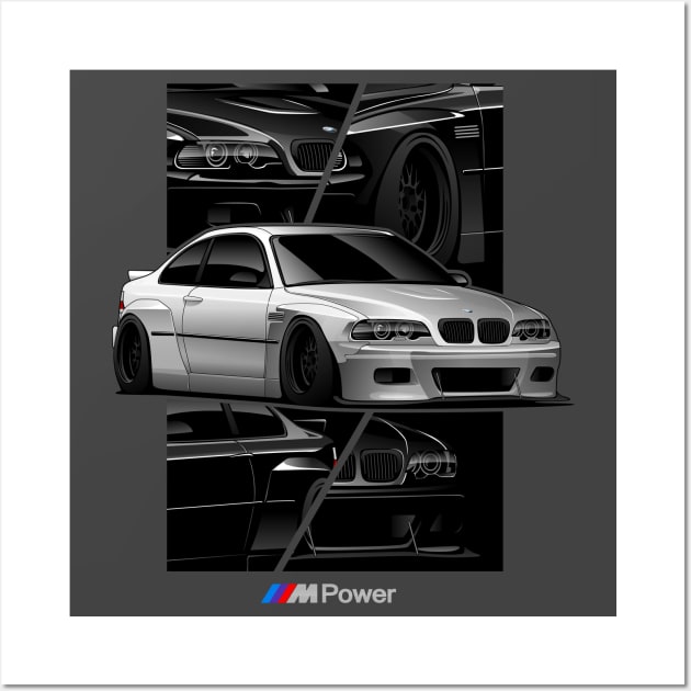 BMW E46 Rocket Bunny Wall Art by rizadeli